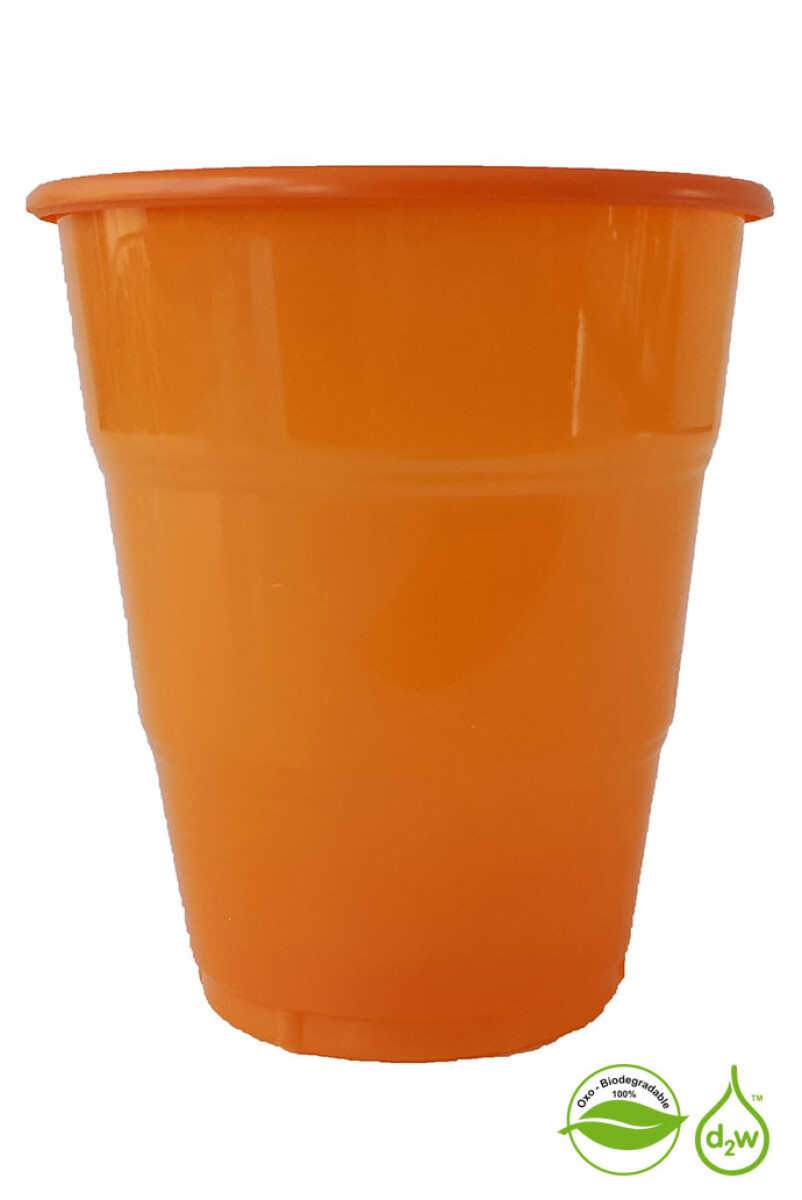 Vaso Biodegradable 360ml x10 - Naranja 