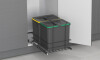 Cubo de basura 2x16lts Modulo 400 antracita Cubo De Basura 2x16lts Modulo 400 Antracita