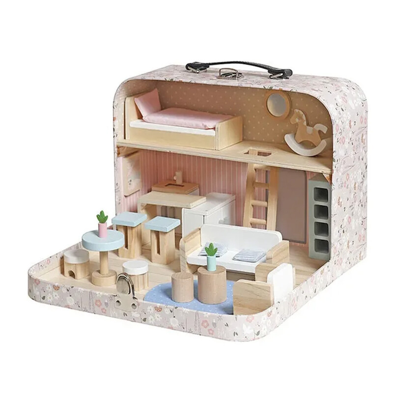 JUGUETE CASA DE MUÑECAS TIPO VALIJA PLEGABLE JUGUETE CASA DE MUÑECAS TIPO VALIJA PLEGABLE