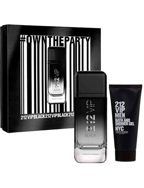 Set Perfume Carolina Herrera 212 Vip Black EDP 100ml + Shower Gel Original Set Perfume Carolina Herrera 212 Vip Black EDP 100ml + Shower Gel Original
