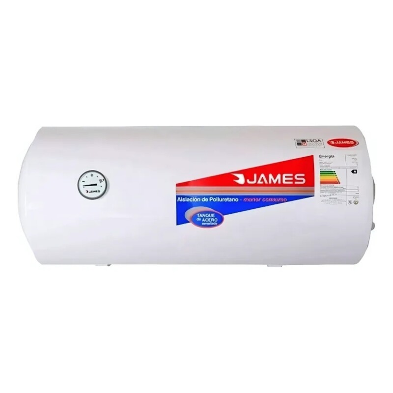 Calefón Termotanque de acero James Horizontal 60 Lts Calefón Termotanque de acero James Horizontal 60 Lts