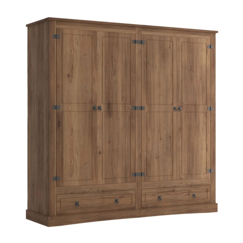 Ropero 4 Puertas Linea Mexicana Madera Maciza Nogal Ropero 4 Puertas Linea Mexicana Madera Maciza Nogal