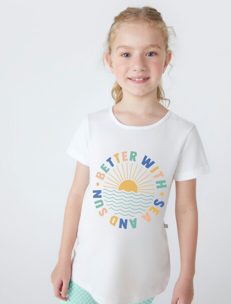 CONJUNTO DE NIÑA CON CALZA  BLANCO