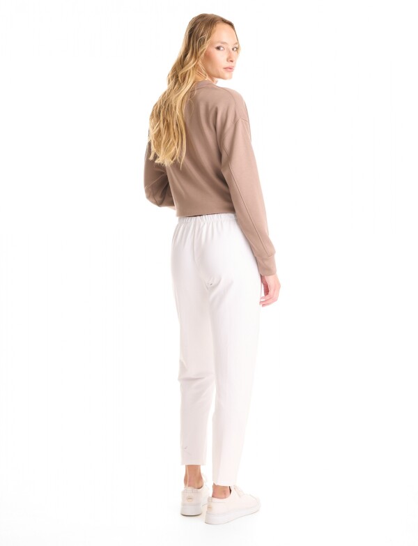Pantalon Yoga Algodon BLANCO