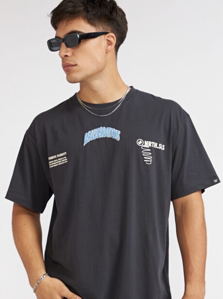 REMERA OVERSIZE VIBRATIONS GRIS