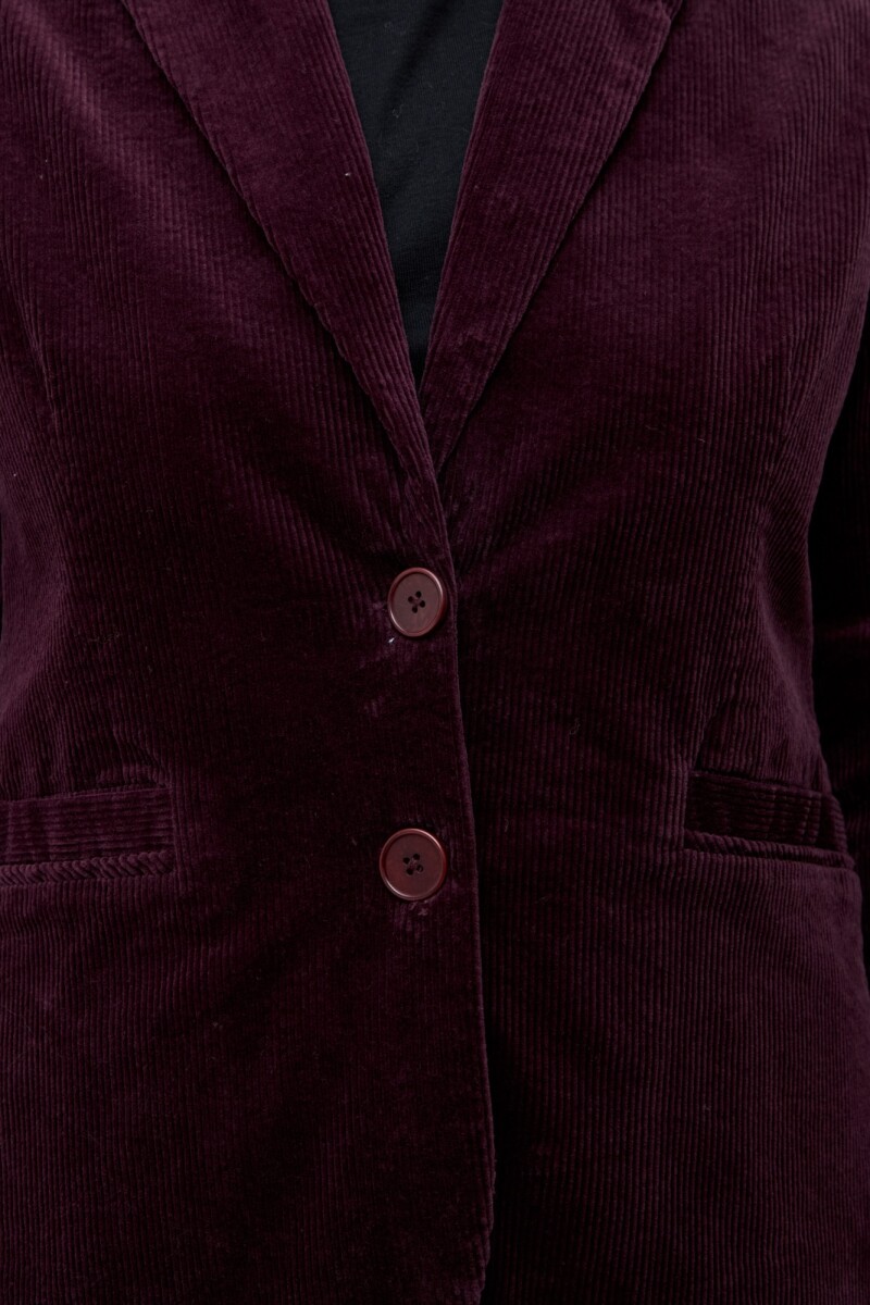 Blazer de pana ciruela