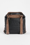 Cartera hobo mochila con cierres negro