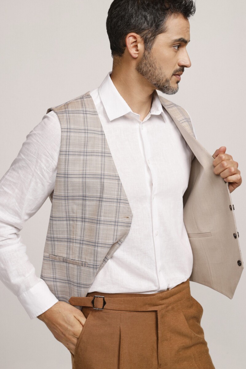 Chaleco Reversible Due Volti BEIGE/BEIGE