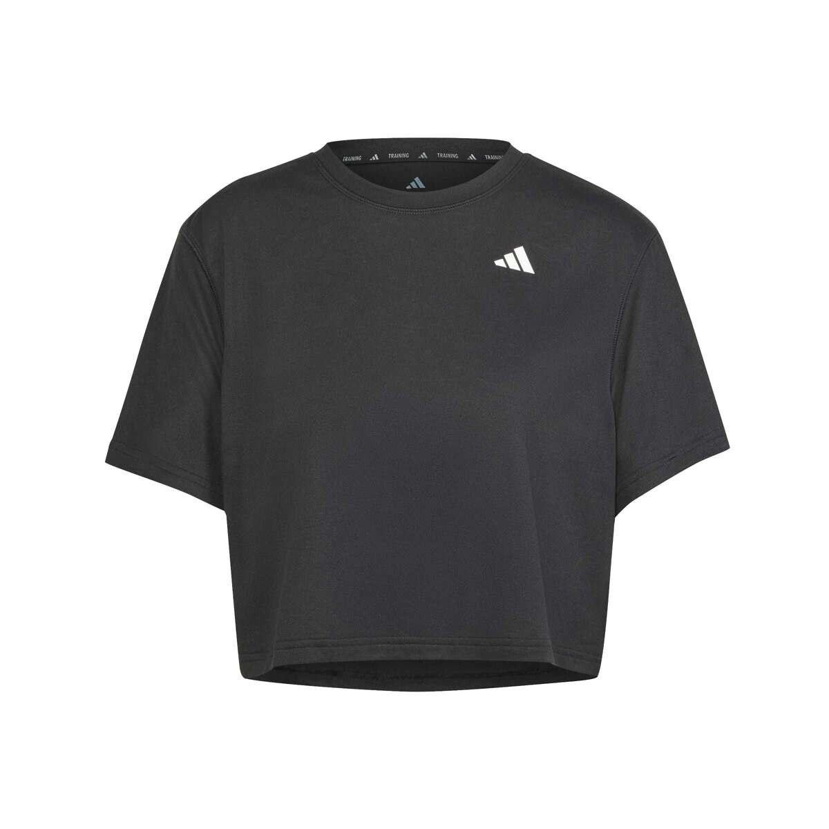 Remera Train Essentials Boxy Workout De Mujer - Negro 