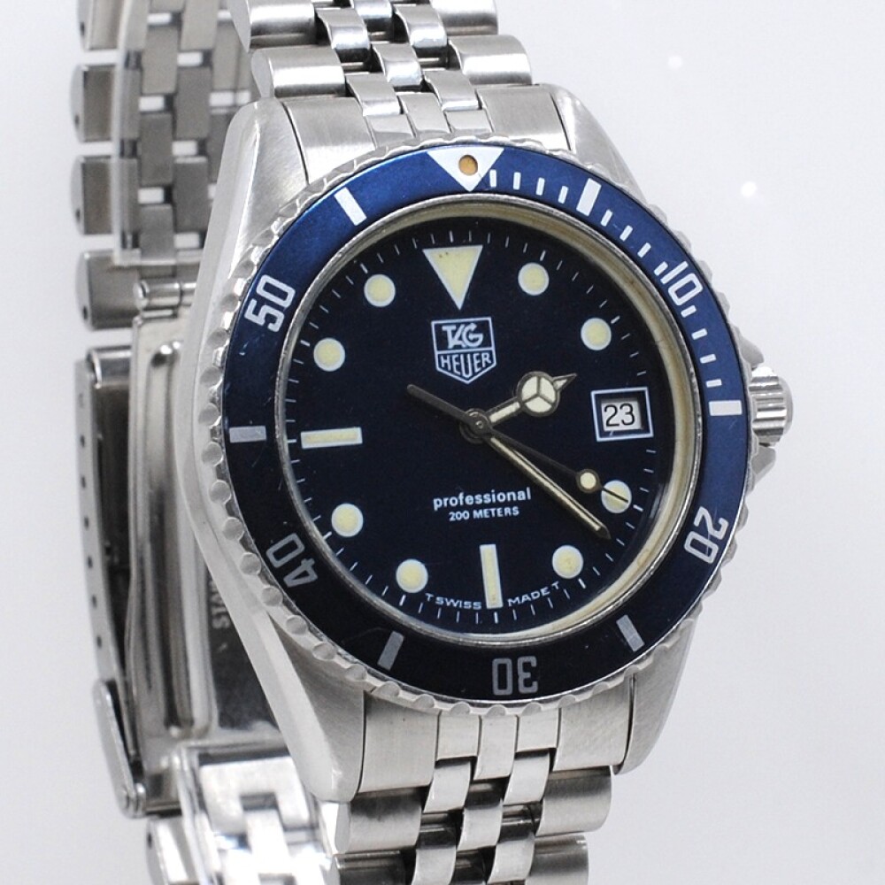 Tag Heuer Professional 200 metros. Quartz. 38 mm año 1980´S Tag Heuer Professional 200 metros. Quartz. 38 mm año 1980´S