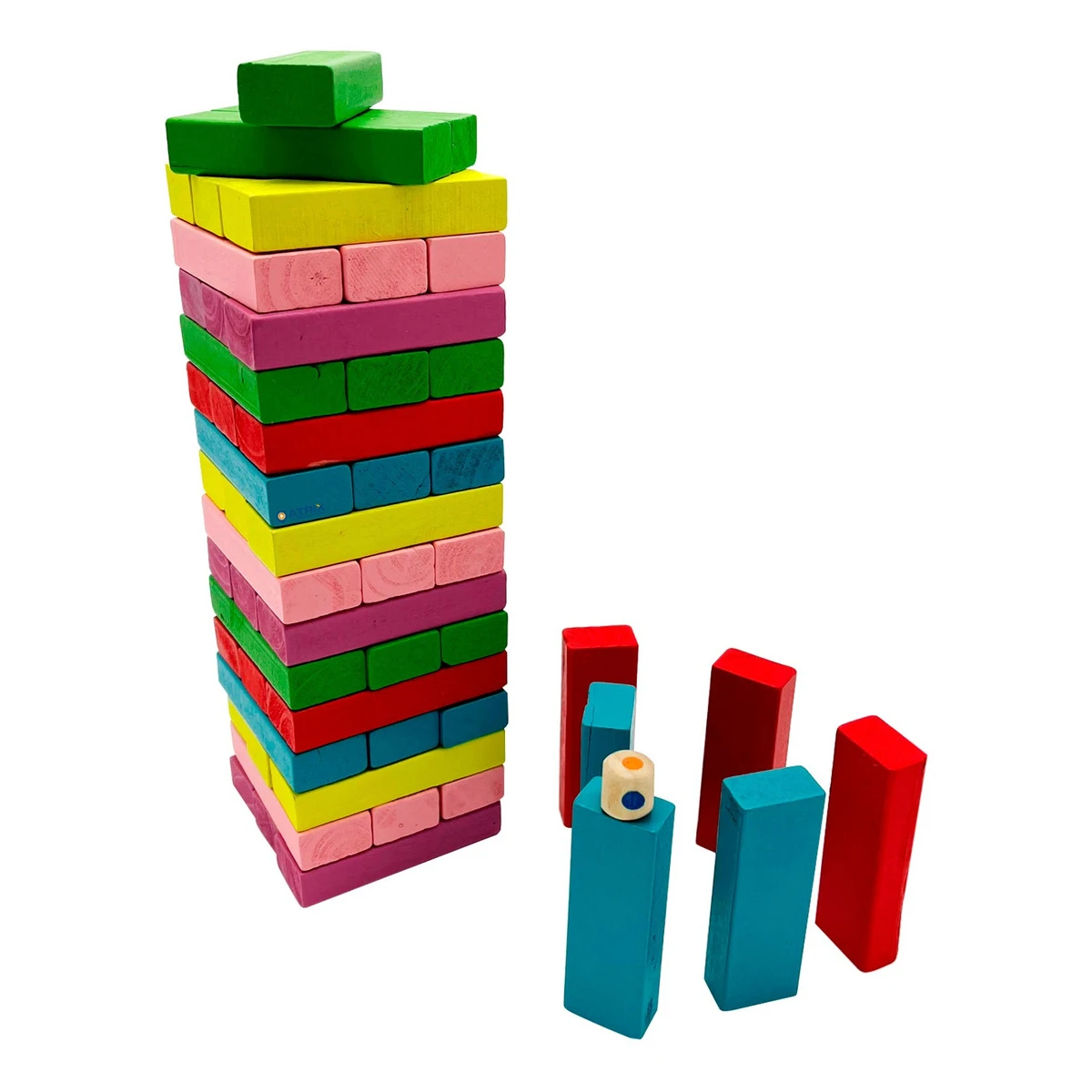 Jenga Folds High Madera Excelente Calidad Divertirse Niños 