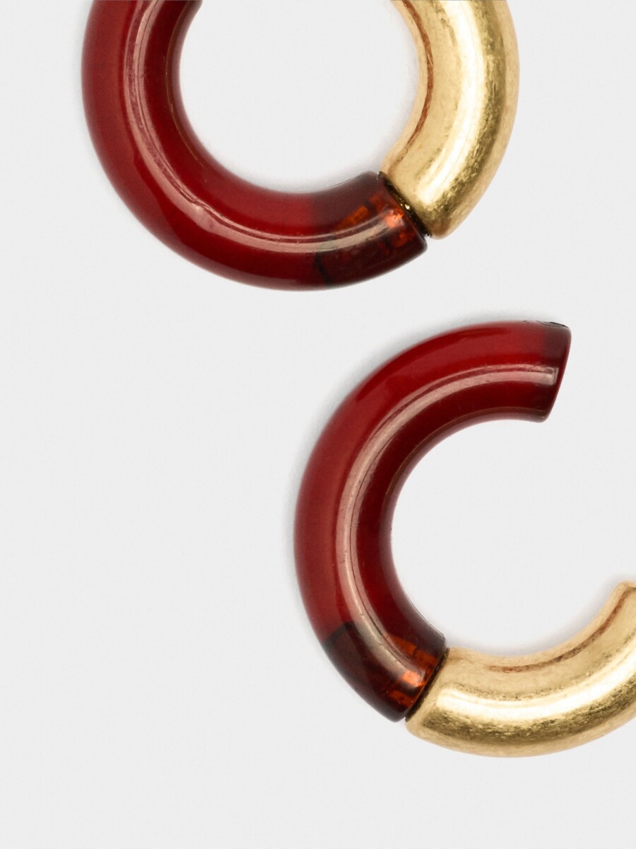 Aros Abiertos Efecto Carey marron