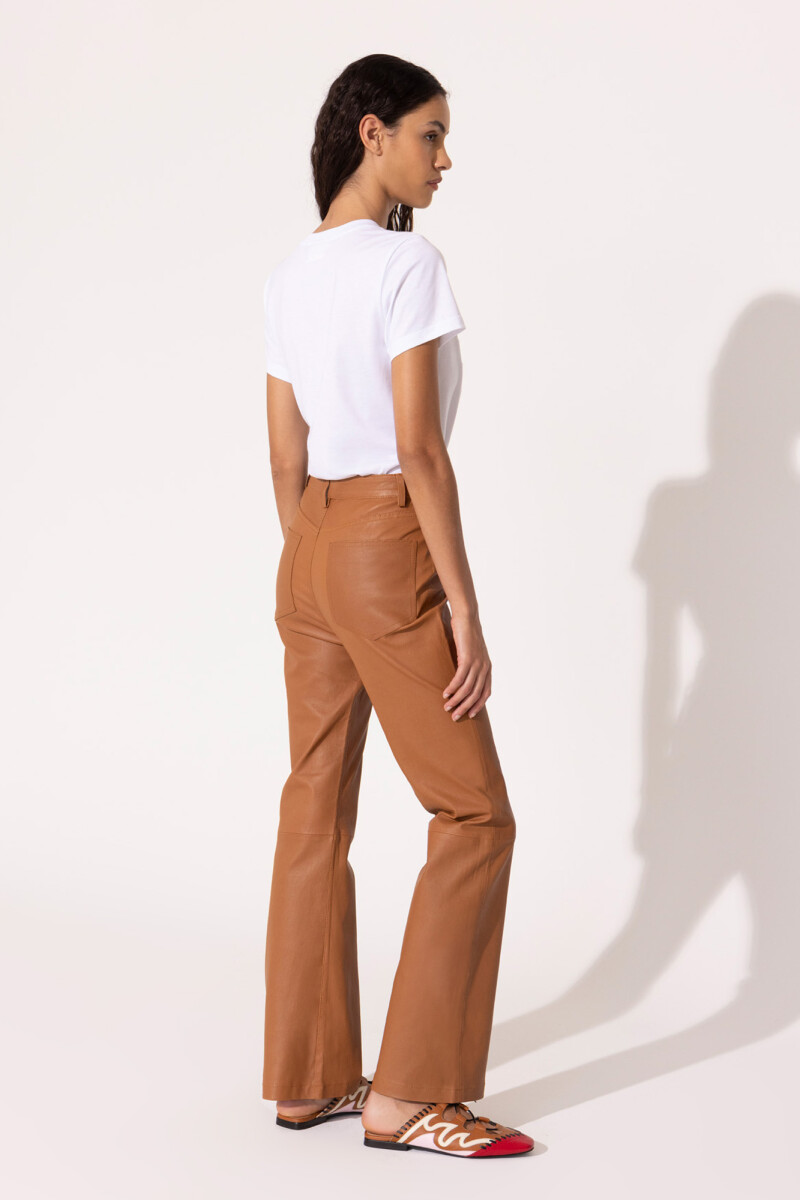 PANTALON FINI Camel