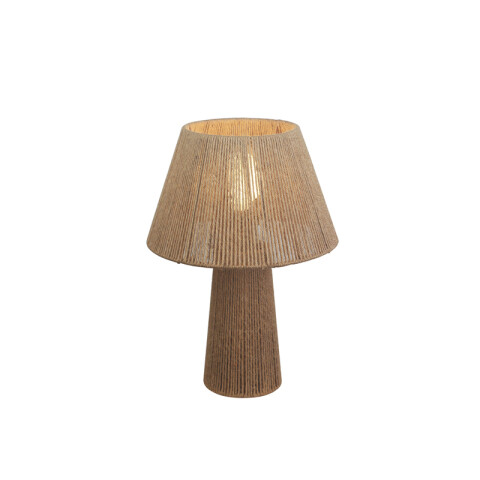 Portátil mesa madera pantalla de cuerda Ø350mm E27 IX9470