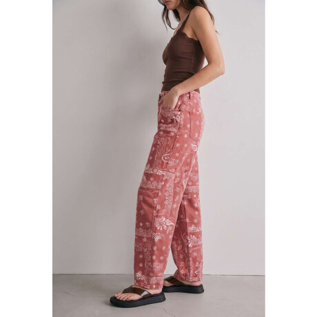 Jean Barrel Baggy Rojo