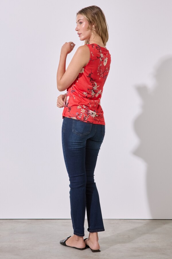 Blusa Flores ROJO/MULTI