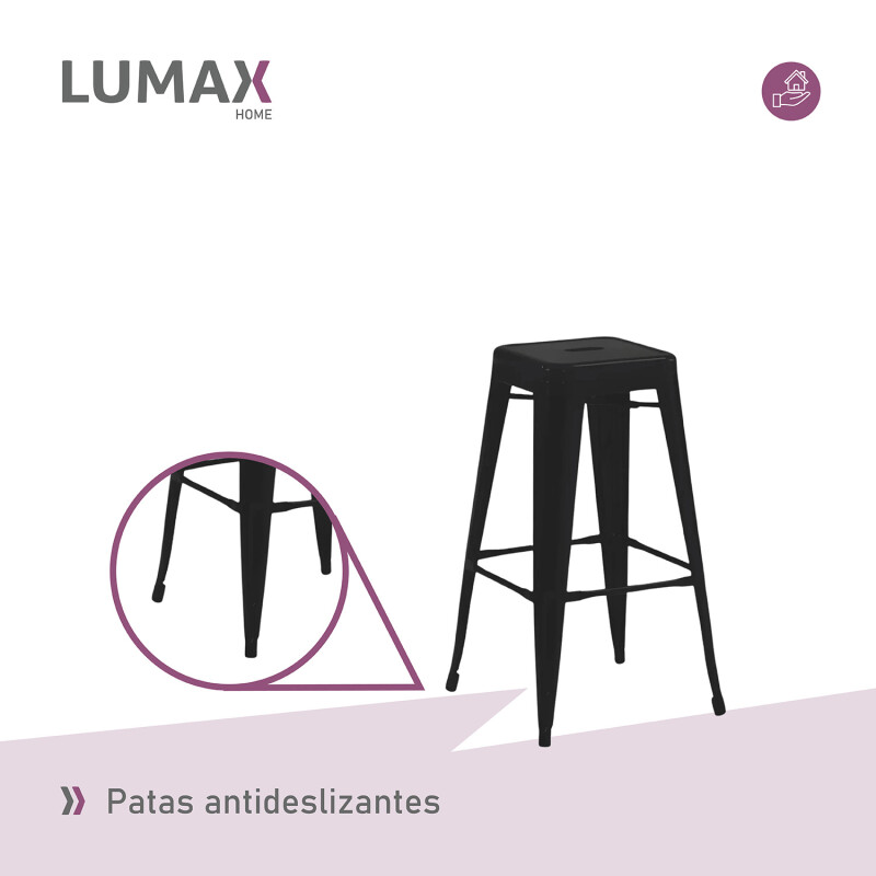 Taburete Tolix Hogar Pub Muebles Negro