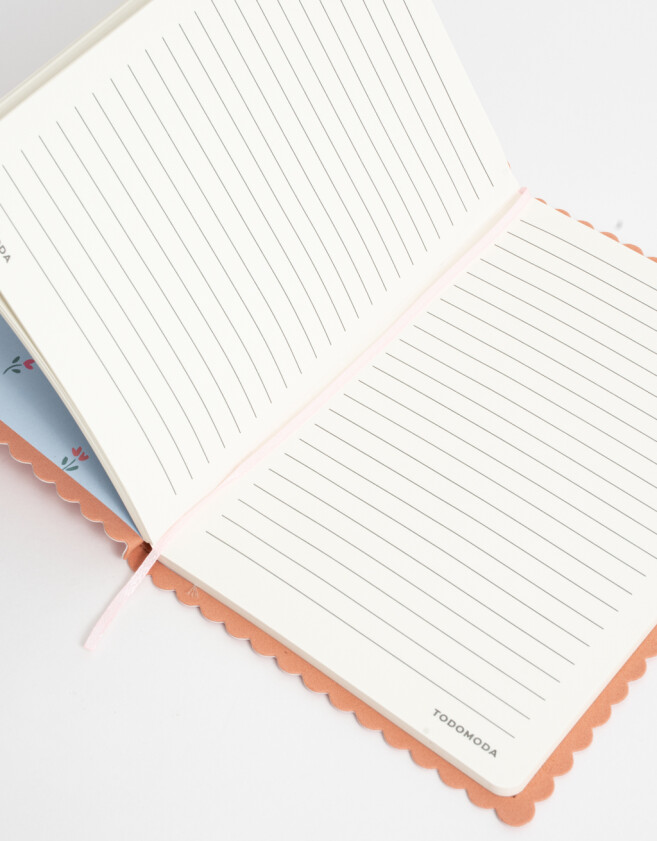 Anotadores Cuadernos y Memos Texturada Cuaderno A5 Flower Dreams - Rosa Claro