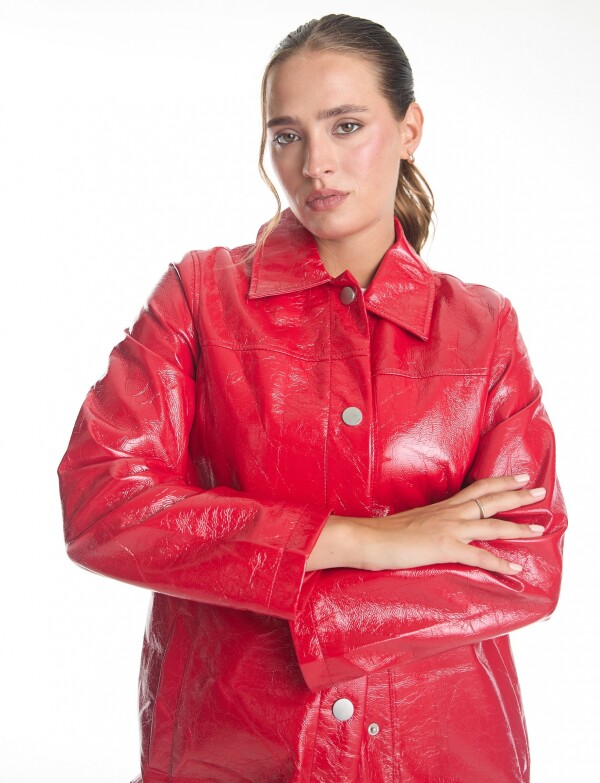Chaqueta Larga Eco C ROJO