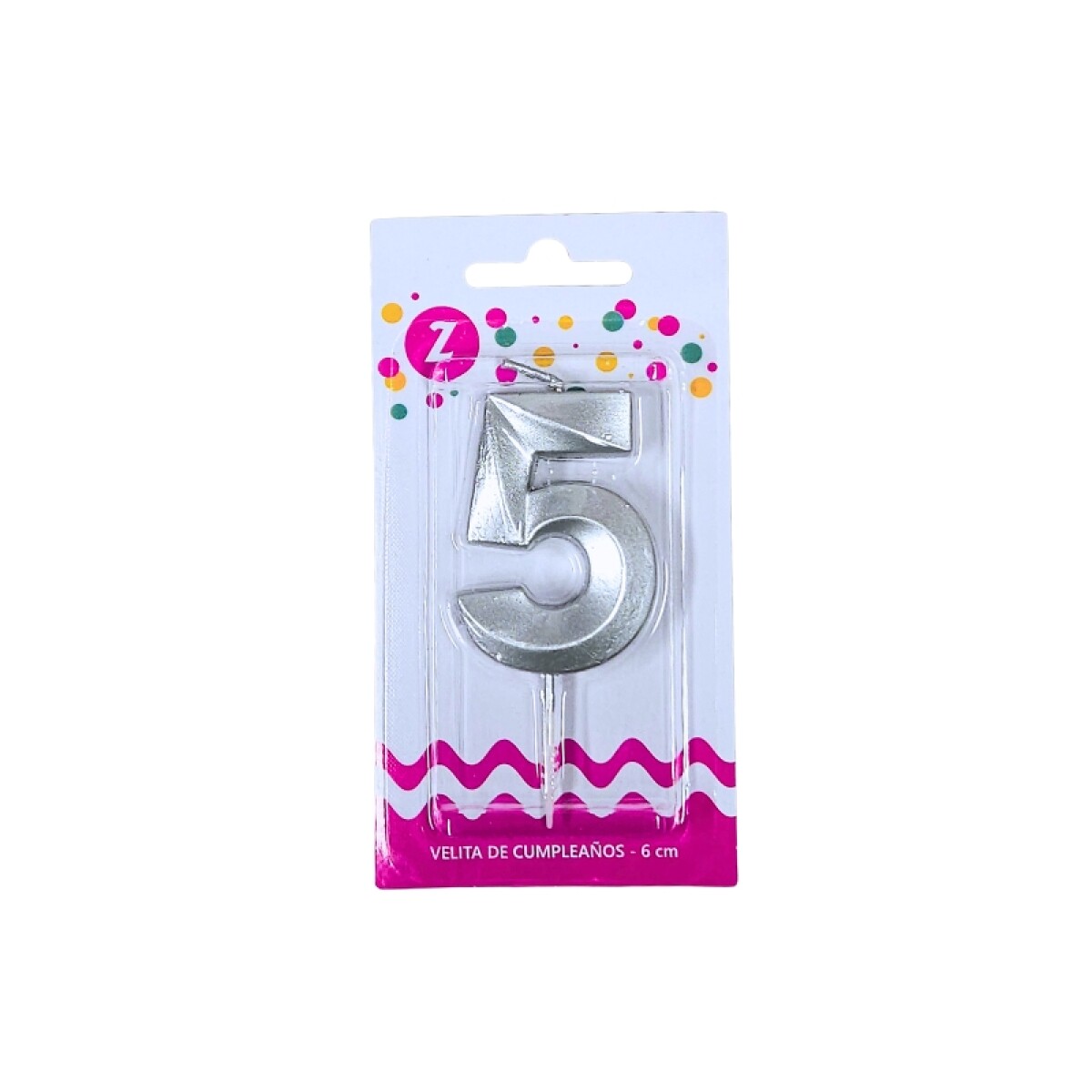 Vela 3D Plata N°5 