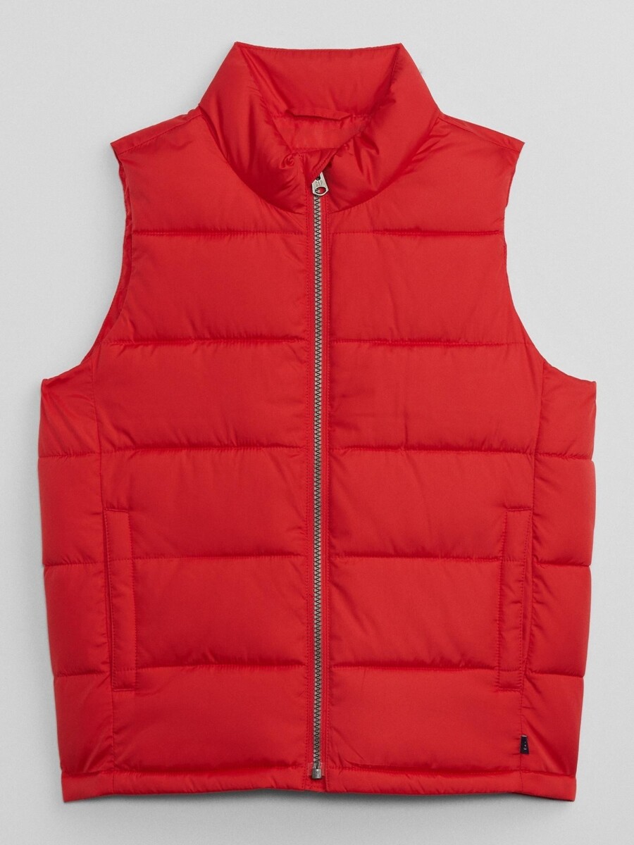 Chaleco Puffer Niño - Tomato Red 18-1660Tcx 