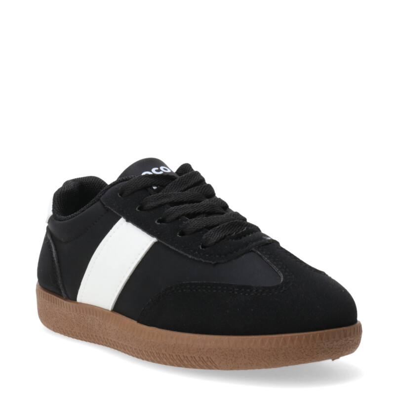 Championes de Niño Croco Kids ZAGA acordonado Negro