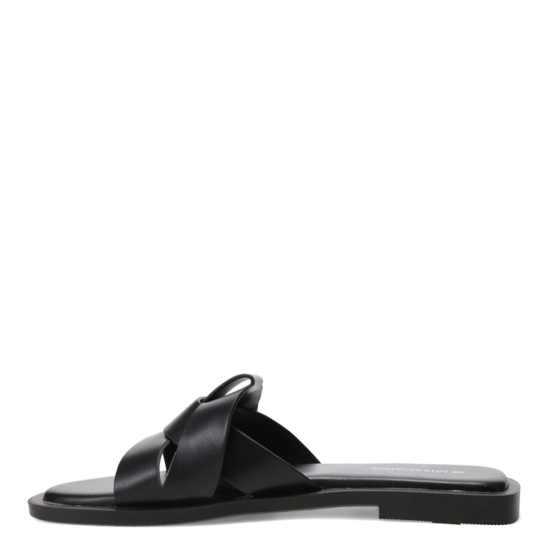 Sandalia de Mujer Miss Carol NOXI chata estilo flat Negro