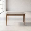 Mesa de Comedor Rectangular 1.2 Blanco/Natural - Wood Mesa de Comedor Rectangular 1.2 Blanco/Natural - Wood