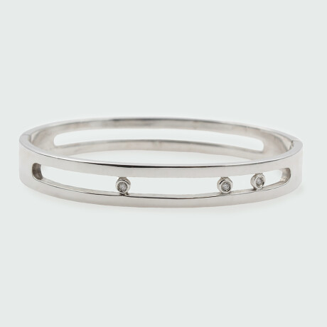 Pulsera Jacinta de plata 925 con brillantes Pulsera Jacinta de plata 925 con brillantes