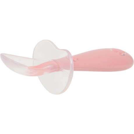 Cuchara silicona con protector rosa