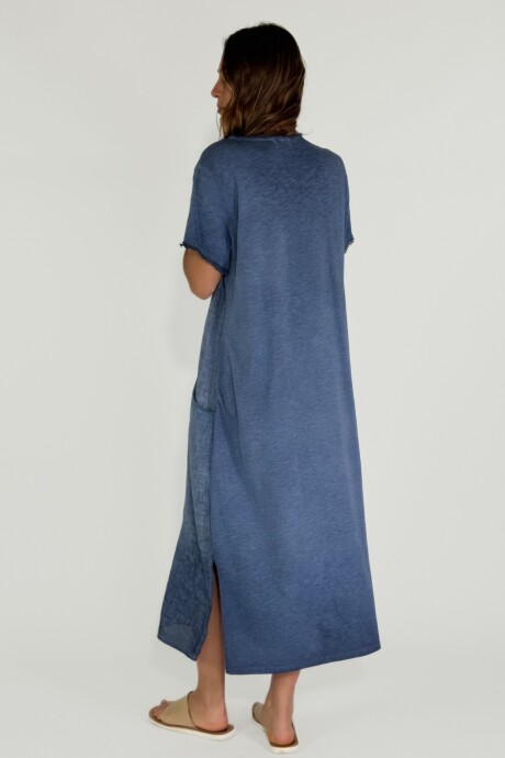 VESTIDO MARTINICA LARGO Azul