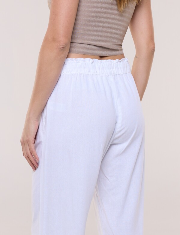 Capri Pull On Lino Con Cordón Ajustable CRUDO