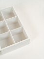 Caja Para Té Vemir, 6 Separaciones. Blanco