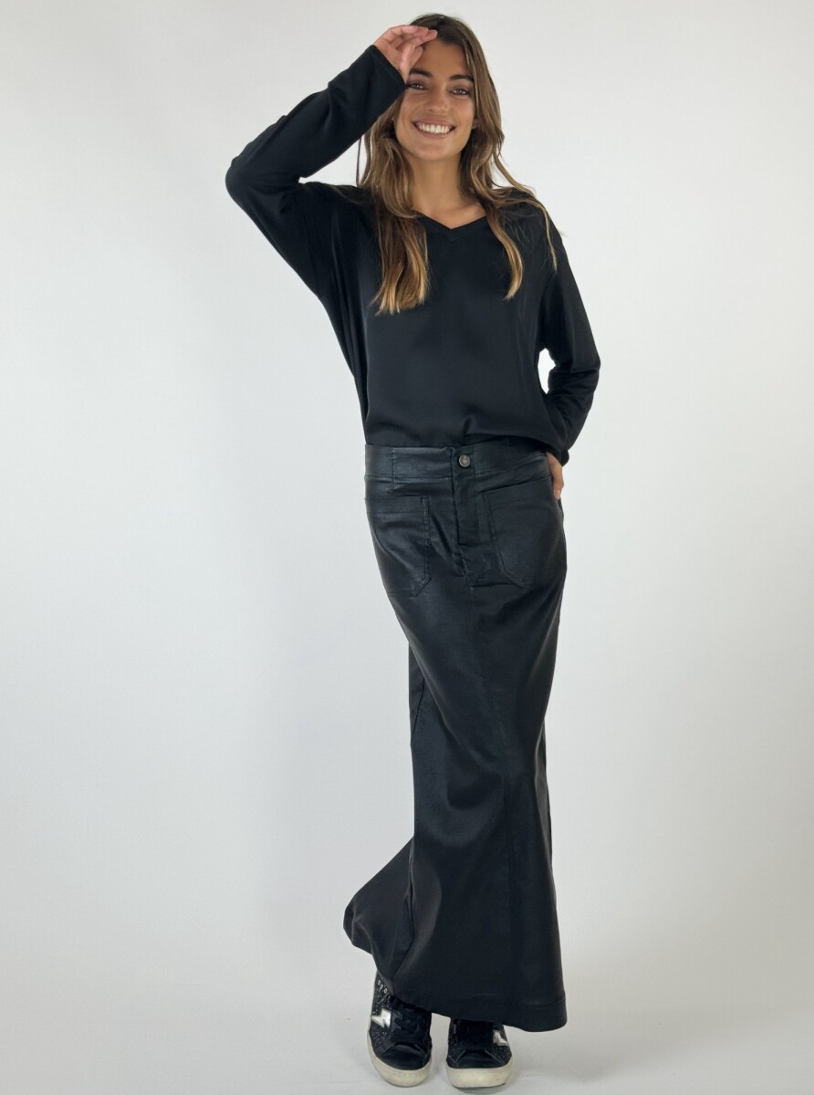 POLLERA ELVIRA - NEGRO. 