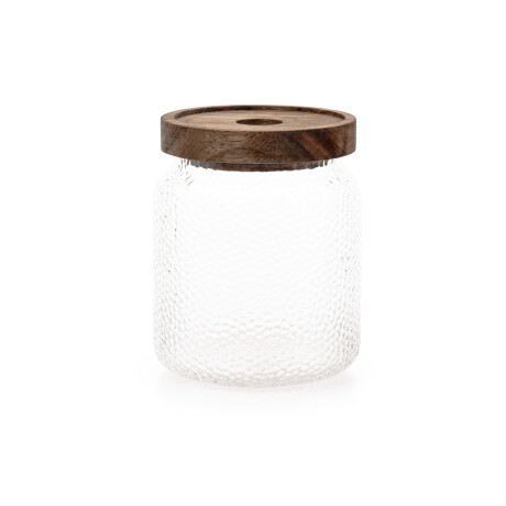 FRASCO C/ TAPA VIDRIO TRANSPARENTE 300 ML
