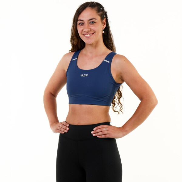 Top Deportivo Para Mujer Fila Performance Cuerpo Azul Marino