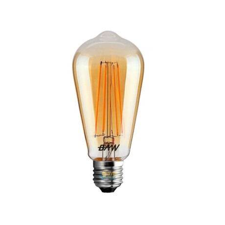 Lampara Led Filamento Vintage Pera ámbar 8W Dimerizable Lampara Led Filamento Vintage Pera ámbar 8W Dimerizable