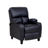 Poltrona RECLINABLE Con Posa Vasos Negra Poltrona RECLINABLE Con Posa Vasos Negra