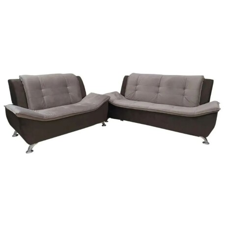 JUEGO DE SILLONES 3 + 2 CUERPOS TABACO/GRAFITO - ESCOCIA JUEGO DE SILLONES 3 + 2 CUERPOS TABACO/GRAFITO - ESCOCIA