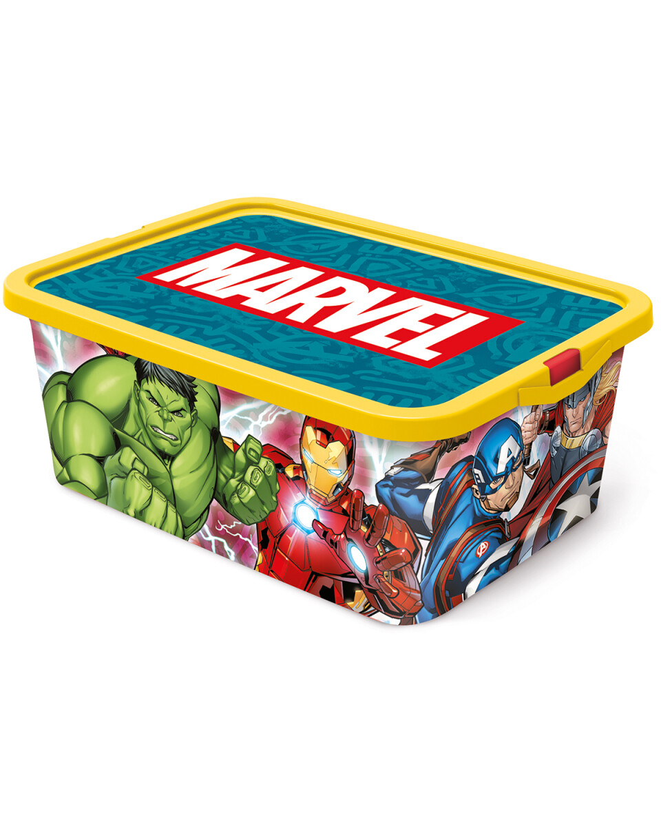 Caja organizadora infantil con tapa Plasútil 13 litros - Avengers 