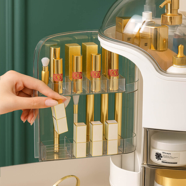 Organizador de Maquillaje IMBACK IBK-HMJ058 | Diseño Premium con Tapa y Cajones | Cosméticos, Perfumes y Accesorios Organizador de Maquillaje IMBACK IBK-HMJ058 | Diseño Premium con Tapa y Cajones | Cosméticos, Perfumes y Accesorios