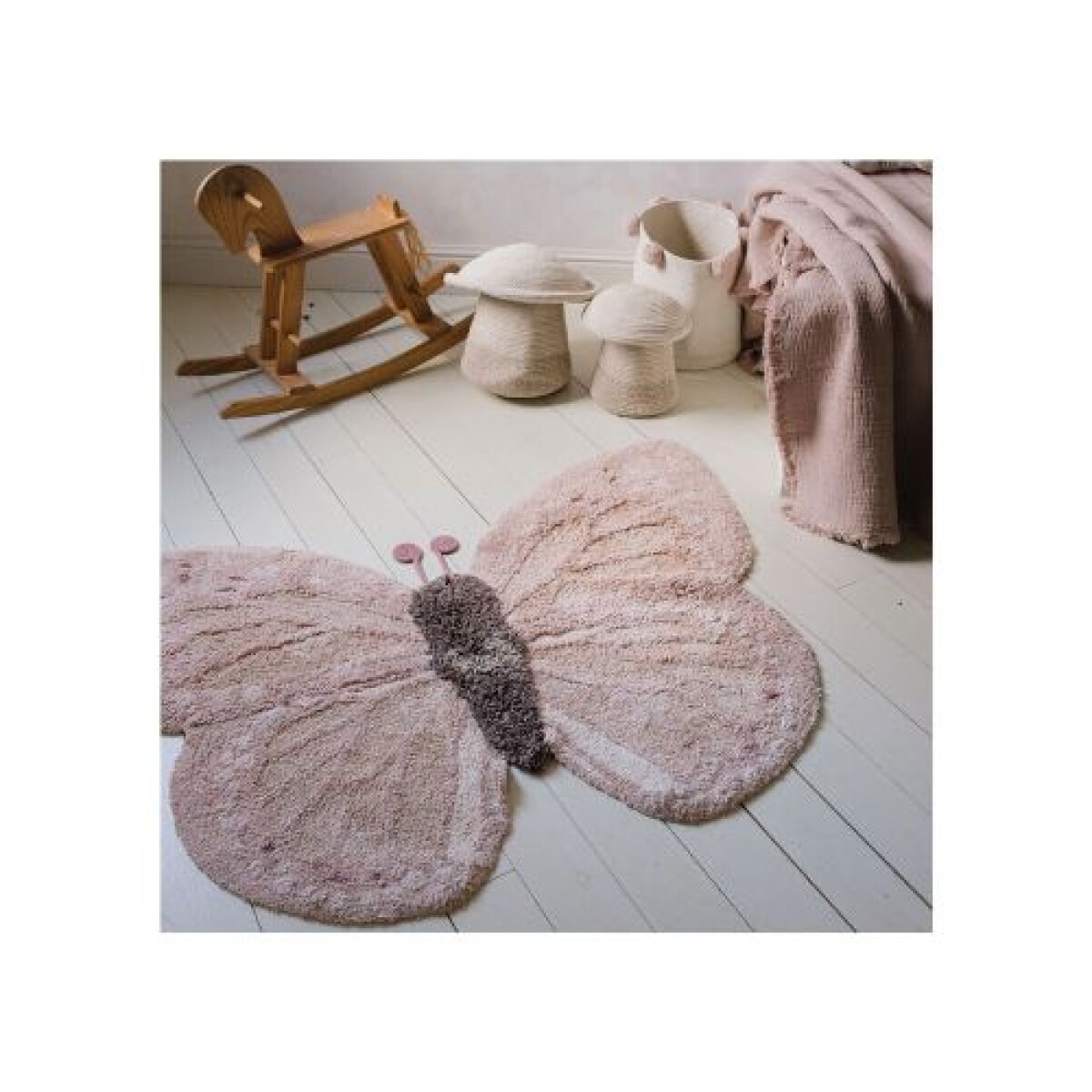 Alfombra Lavable Animalitos - Butterfly - Lorena Canals 