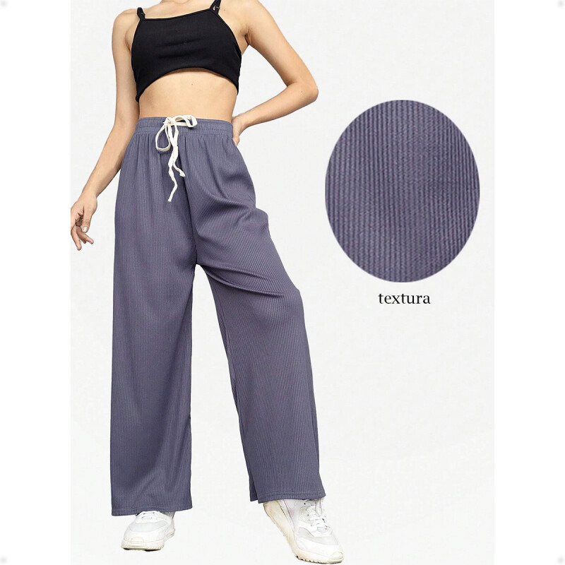 Pantalón Palazzo para Mujer Gris