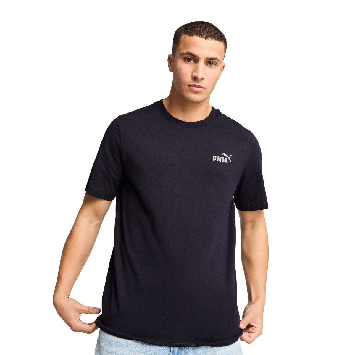 Remera de Hombre Puma Small Nº1 Logo Puma - Negro 