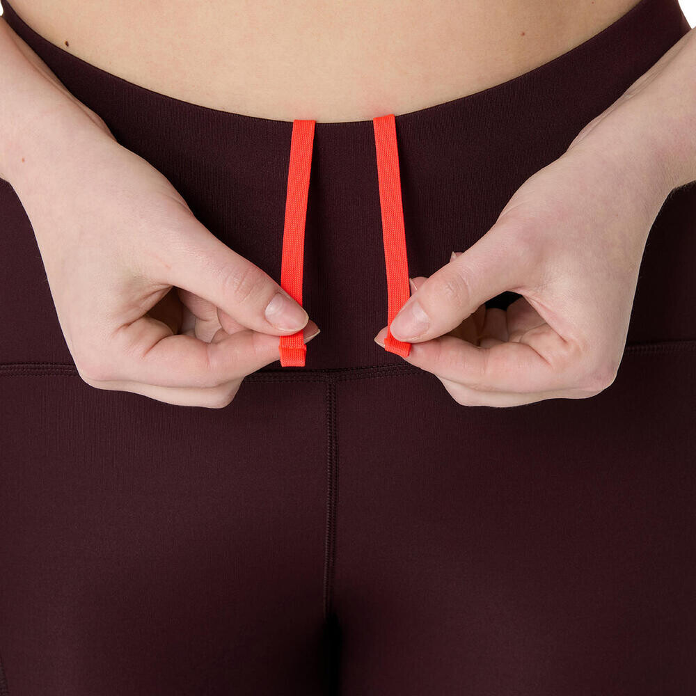 Leggings Running Road High Waist Tight Mujer Dark Currant