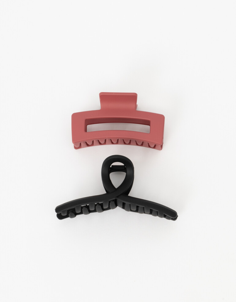 Broches Sets Acrilico Set De Broches Matte - Combinacion Bicolor