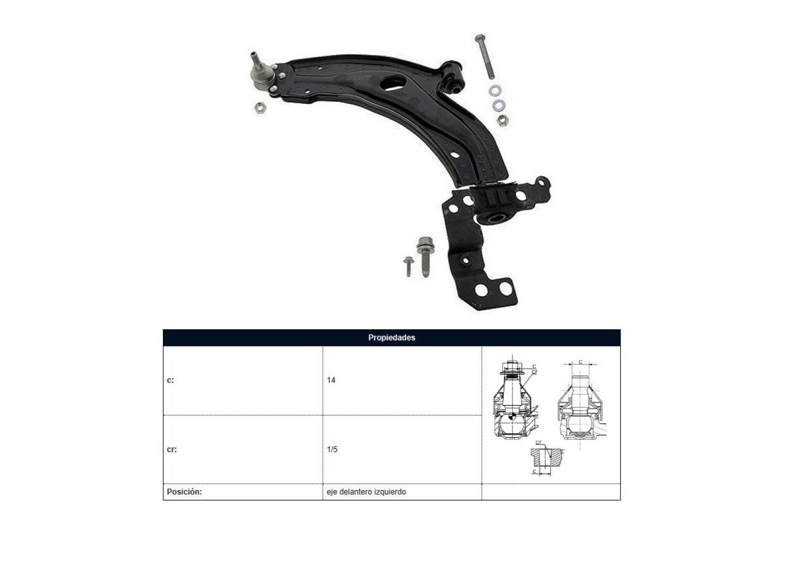 Parilla De Suspension Delantera Fiat Siena/Palio 97-25 Der/Izq 