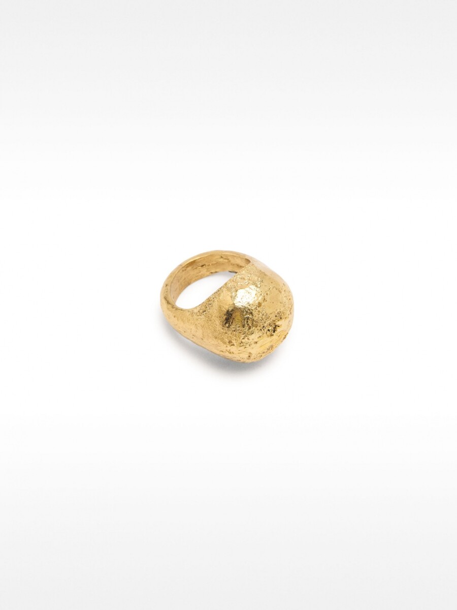 Anillo Redondo De Brass dorado