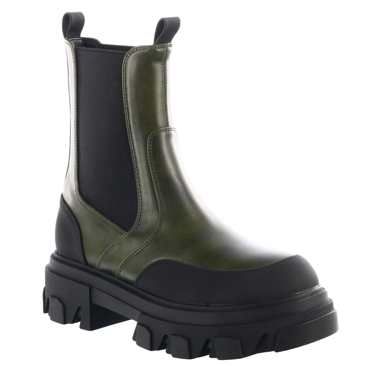 Bota de Mujer Miss Carol chelsea SEVILLA con elasticos laterales - Verde 