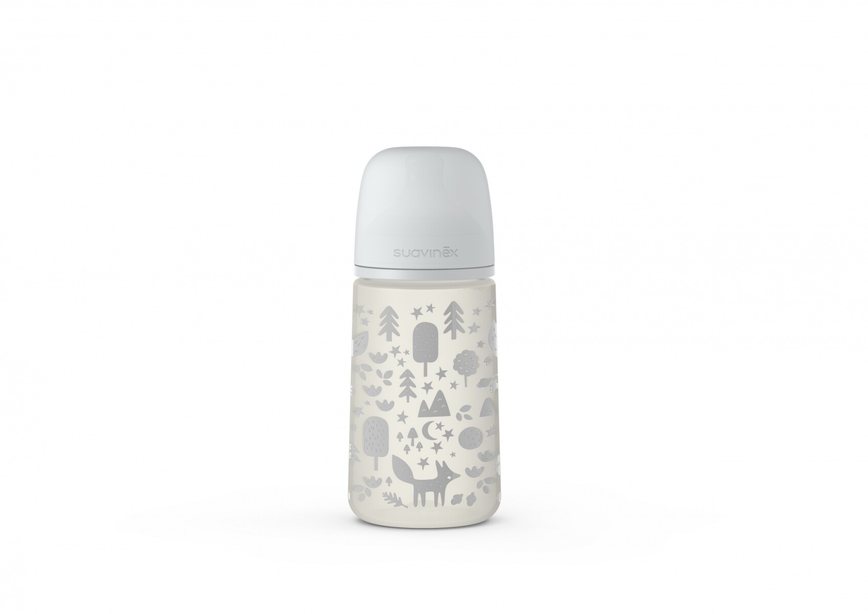 Mamadera Suavinex Pro 3-6 Meses Flujo M Gris 270ml 